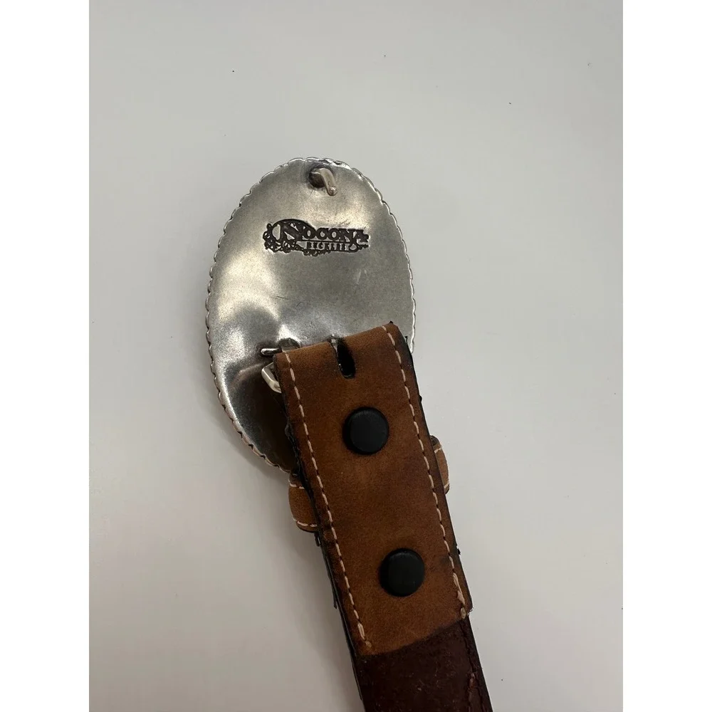 Nocona Belt Co. Western Cowboy Rodeo Buckle Genuine‎ Leather Kids Size 22